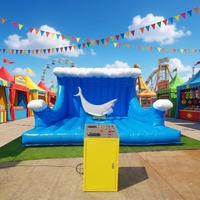 Manèges d'attraction de qualité commerciale : Taureau de rodéo gonflable et Machine de chevauchement de requin mécanique gonflable