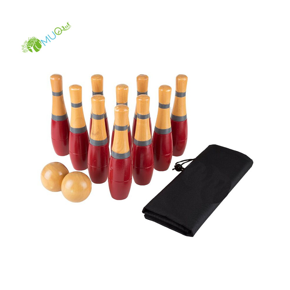 Игровой набор для боулинга YumuQ для детей и взрослых, очень большая Деревянная лужайка