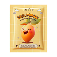 SADOER Schattige Cartoon Plant Fruit Vitamine C Hydraterende Gezichtsmasker Natuurlijke Hydraterende Sheet Masker Verlichtende Whitening voor een Stralende Huid