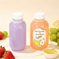 Bouteilles en plastique PP jetables résistantes aux hautes températures pour jus, remplissage à chaud, 100ml, 150ml, 200ml, 250ml, 300ml, 350ml, 400ml, 500ml