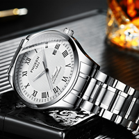 Fngeen 5670 Elegant Jongens Quartz Horloge Kopen Roestvrij Stalen Band Waterbestendig Kalender Minimalistisch Student Reloj Horloge