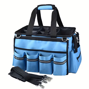 Multifunctional Durable 900D Materia Water Resistant Wearable Cleaning Supply Storage Bag Large Capacity Cleaning Tool Organizer - Product Image 1