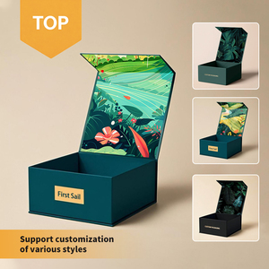 Caja de Lujo Plegable de Cartón Rígido con Cierre Magnético y Tapa para Regalo con Logo Personalizado para Pequeñas Empresas - Product Image 1