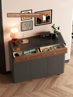 Meuble à chaussures modulaire en bois massif de style américain avec étagère à chaussures multi-niveaux moderne et 6 étagères pour salon