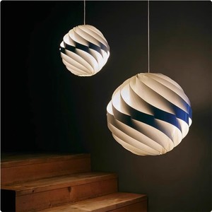 Lámpara colgante Turbo, candelabro Led redondo para el hogar, estudio, dormitorio, comedor, bar, escalera, sala de estar, luz blanca cálida y neutra - Product Image 1