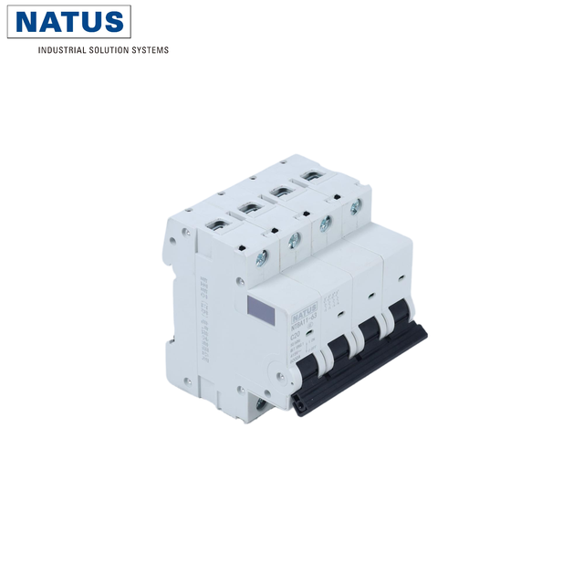 NTBA11 Series 20 Amp 4 Pole C Curve Mini Circuit Breaker MCB 6kA IP20 DIN Rail Mount Electric Safety Protection Switch Home