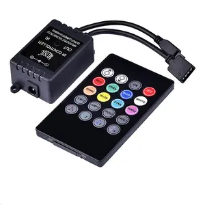 מכירה לוהטת 2.4g RF RGB מרחוק בקר מוסיקה מרחוק בקר ir RF RGB מרחוק בקר אלחוטי עבור led רצועת אור