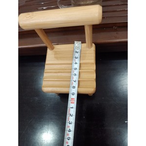 <b>Bamboo</b> and wooden chair, phone holder, <b>stool</b>, phone stand, lazy phone base, factory customization, TikTok influencer OEM. - Product Image 2