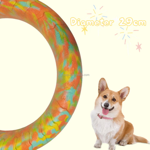 Offre Spéciale : Anneau de traction pour chien en mousse EVA de 29 cm, personnalisable, interactif, résistant aux morsures, jouet à mâcher pour animaux de compagnie, pour la dentition, le mastication et le tirage - Product Image 4