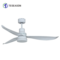 Ventilateur de plafond décoratif d'intérieur de 52 pouces avec lumière TSME52-3CS(A2) |   3 lames ABS, télécommande, plastique d'origine et revêtement en poudre