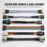 Câble de commande blindé multi-cœurs OEM personnalisé avec connecteur JST Molex, faisceau de câbles pour signal et alimentation d'ordinateur industriel