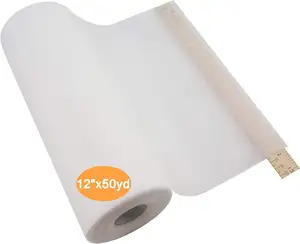 Sticky Self-Adhesive Embroidery Stabilizer White Adhesive Peel & Stick Tear Away Stabilizer for Napped Fabric Hoop Embroidery