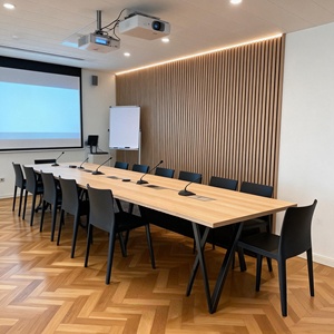 Échantillon de panneaux acoustiques en <span class=keywords><strong>bois</strong></span> massif, décoration murale 3D en <span class=keywords><strong>bois</strong></span>, lattes de <span class=keywords><strong>bois</strong></span> cannelées, panneaux acoustiques, Akupanel - Product Image 5