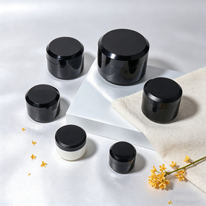 Tarro de Plástico PP Negro a Precio de Fábrica, 5g 10g 30g 50g 100g, Envase para Crema Corporal y Facial, Etiqueta OEM - Product Image 2