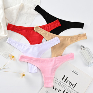 Nouvelles culottes pour femmes en coton respirant à taille basse, confortables, style G-string, pour le fitness et le yoga, sexy, T-thong, 5 couleurs, taille S-XL - Product Image 2