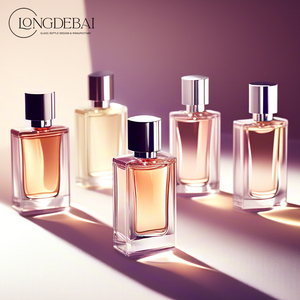 Botella de Perfume de Vidrio Transparente Única al por Mayor, 100ml, Cuadrada, Personalizada, de Lujo, Vacía, 50ml, con Etiqueta - Product Image 3