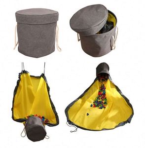 Bolsa de Almacenamiento de Juguetes con Muestra Gratis, Cesta para Juguetes, Tapete de Juego para Niños, Bolsa de Almacenamiento de Juguetes Plegable para una Fácil Limpieza - Product Image 2