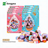 Gommes à effacer mignonnes en forme de dessert, fournitures scolaires pour enfants, cadeau pour les étudiants
