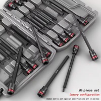 Vente en gros Hi-Spec T20901 Jeu de douilles à choc 24 pièces T10-T60 3/8 Drive avec embouts Torx en acier S2 et douilles CR-V, Outils à main pour réparation automobile