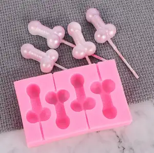 Cute Popsicle Mold Penis for Making Cake