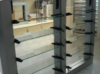 Fenêtre à persiennes en verre aluminium TOMA, cadre en aluminium, persiennes électriques ou manuelles, persiennes en verre automatiques
