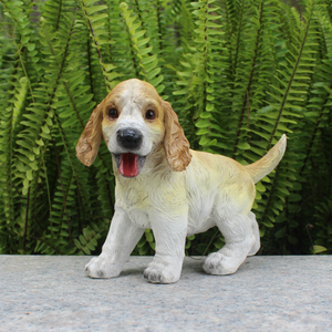 Figura Decorativa de Jardín de Resina Ecológica con Diseño de Perro <span class=keywords><strong>Cocker</strong></span> Spaniel Amarillo, Patrón Personalizable, Coleccionable - Product Image 2