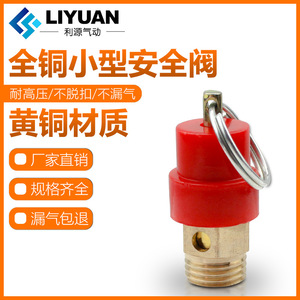 Soupape de sécurité Liyuan 1/4 filetée pour compresseur d'air, soupape de décharge de pression pour utilisation avec l'air - Product Image 4