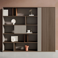 Armoire de classement écologique de qualité E0, meuble de rangement pour données, étagère de rangement, armoire de rangement de fonds, armoire d'archives de bureau moderne en bois