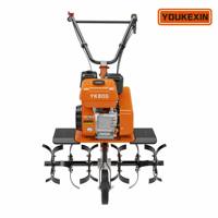 YKX - Mini Cultivadora de Jardín Portátil, Cultivadora a Gasolina, Máquina Manual para Labrar la Tierra, para Cultivo Doméstico