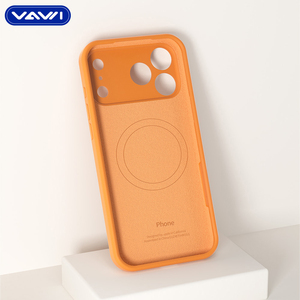 Étui en silicone liquide pour appareil photo VAWI S033 de haute qualité, vente en gros pour <span class=keywords><strong>iPhone</strong></span> 12 13 14 15 16 17 Pro/Max, étui en silicone magnétique - Product Image 5