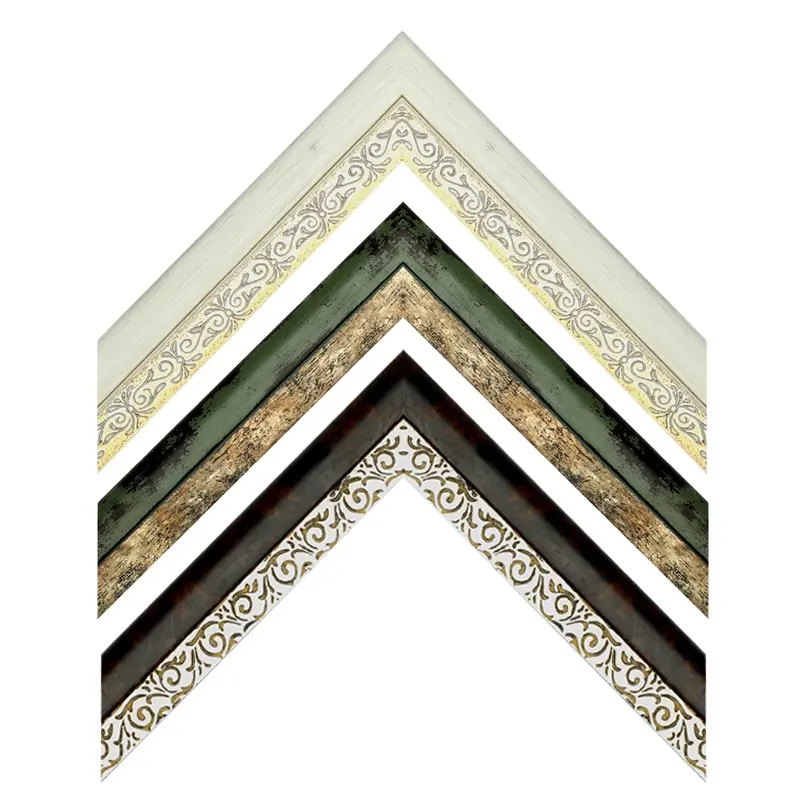 Diseño novedoso de madera Vintage clásico foto marco moldeado decoración del hogar