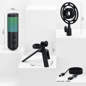 จีน ZTD12 RGB Cardioid รถกระบะโต๊ะเดี่ยวคอนเดนเซอร์ไมโครโฟนสตูดิโอบันทึก - Product Image 6