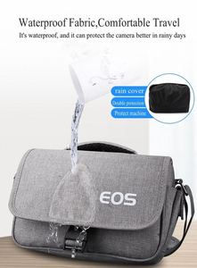 Sac pour appareil photo reflex numérique pour femmes, logo personnalisé, vintage, imperméable, haute qualité, M6 M50 200D 80D <span class=keywords><strong>750D</strong></span> <span class=keywords><strong>700D</strong></span> 6D 77D 5D3, fermeture à glissière - Product Image 6
