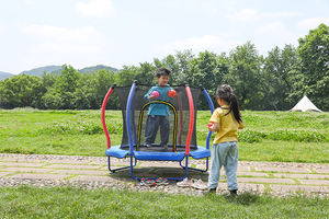 Trampoline pour enfants Zoshine, durable, souple, écologique, certifié EN71, pour filles, haute élasticité, design anti-retournement latéral, avec protection - Product Image 6