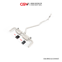Système d'échappement Catback en acier inoxydable avec silencieux à valve pour Mercedes Benz GLE450 AMG 2.5T 2024-