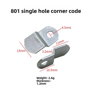 Robuste universel en forme de Z fer argent connecteur Triangle coin orthèse photo panneau bois <span class=keywords><strong>cadre</strong></span> support <span class=keywords><strong>attache</strong></span> - Product Image 6