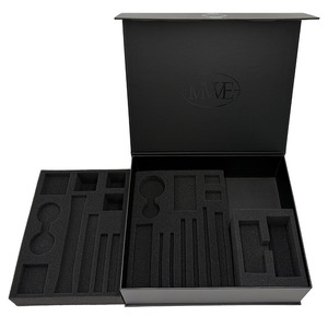Custom Coated Paper <b>Black</b> UV Boxes with Magnetic Rigid Cardboard Logo Printing - Product Image 5