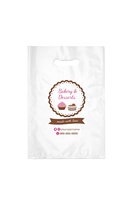 Sac de fête en plastique découpé à l'emporte-pièce personnalisé pour l'emballage de fête d'enfants d'anniversaire de mariage. Conception de logo de qualité pour la fourrure de vêtements 100pcs