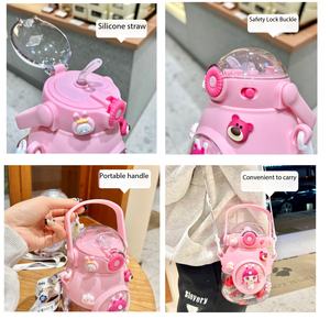 Botella de Agua Deportiva Portátil para Niños Kecolove, Regalos al por Mayor, Linda, de Gran Capacidad (1000 ml), con Correa, para la Escuela - Product Image 6