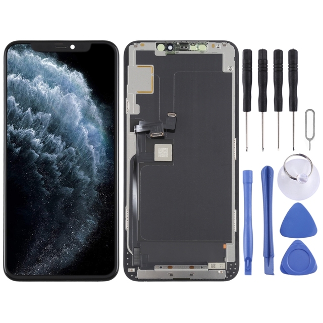 Phone Accessory Display YK OLED LCD Screen for iPhone 11 Pro Max with Digitizer Full Assemble Remove IC Need Professional Repair
