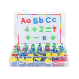 Juegos de Alfabetos Magnéticos en Inglés con Tablero Magnético, Juguetes Educativos de Aprendizaje para Niños, Bloques de Construcción de Letras Magnéticas - Product Image 1