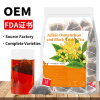 OEM ODM Thé noir à l'Osmanthus 90g 3x30 sachets par paquet Osmanthus comestible Anti-inflammatoire Beauté Nourrit la peau Origine Anhui Chaud/Froid