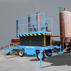 Super bas prix 6-24m travail aérien plate-forme de levage <span class=keywords><strong>manivelle</strong></span> électrique Mobile ciseaux Mobile levage Cargo Freight Elevator - Product Image 2