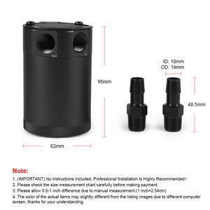 Neuer Universeller Ölauffangbehälter Kompakter Zweikanaliger Aluminiumbehälter 500ml Kraftstofftank-Teile Zweifach Belüfteter Behälter - Product Image 6