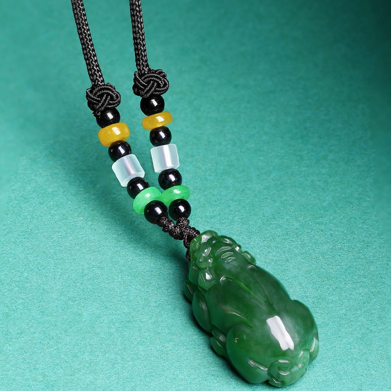 HMOIS Jade Stone Jewelry Price Wholesale Wealth and Fortune Green Jade Pendants for men