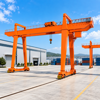 Grue portique de 100 tonnes à double poutre sur rail avec chariot à treuil pour atelier de mécanique
