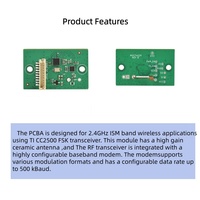 Transmisor de Audio y Video Inalámbrico 2.4G de Bajo Precio para Recopilación de Datos Industriales, Módulo de Transmisión de Imágenes con Antena