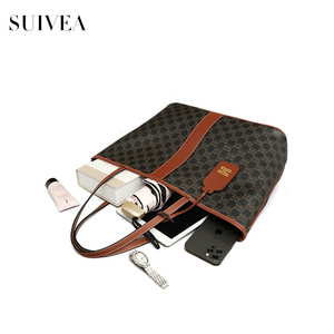 El nuevo párrafo de la tendencia informal de gran capacidad de flores antiguas para mujer, bolso de mano, bolso de hombro - Product Image 5