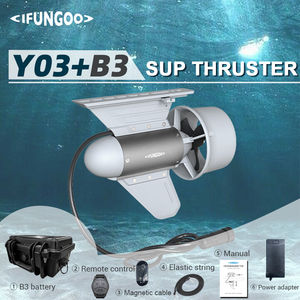 Kit de <span class=keywords><strong>Aletas</strong></span> Eléctricas IFUNGOO Y03 Value Pro con Batería B3 |   350W 8.3kg de Empuje |   Inversión Inteligente para Diversión Completa con el SUP Durante Todo el Día - Product Image 4
