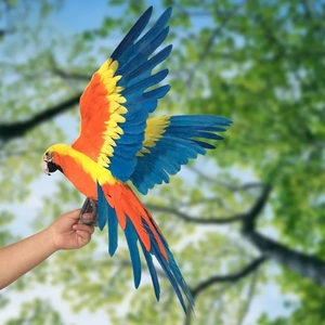 Bền 50Cm Nhựa Mô Phỏng Chim Vẹt Mô Hình Với Bất Lông New Home Vườn Trang Trí Nhân Tạo Trang Trí - Product Image 1